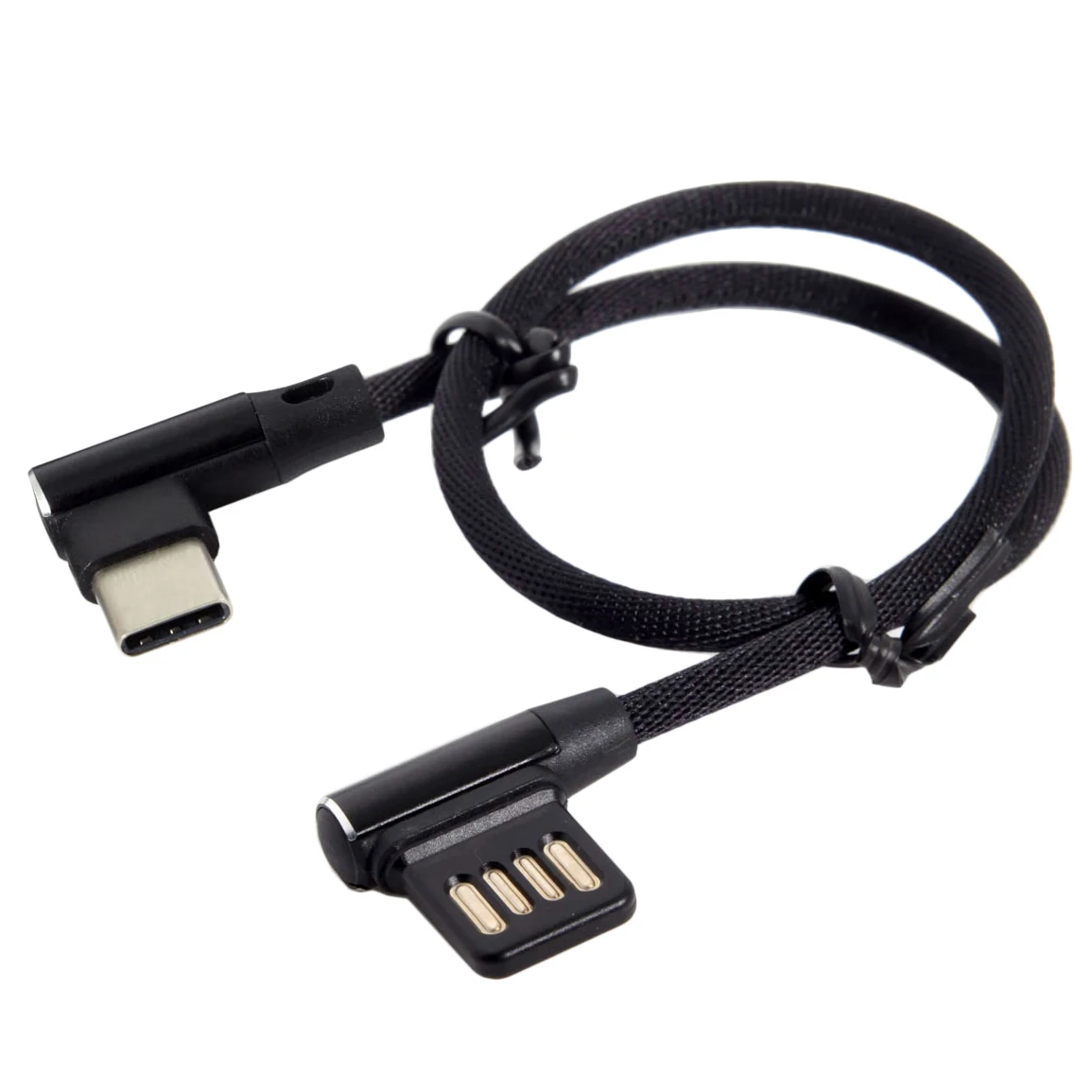 

Usb-C 3.1 Type-C To Left Right Angled Usb 2.0 Data Cable with Sleeve for & Phone 15Cm