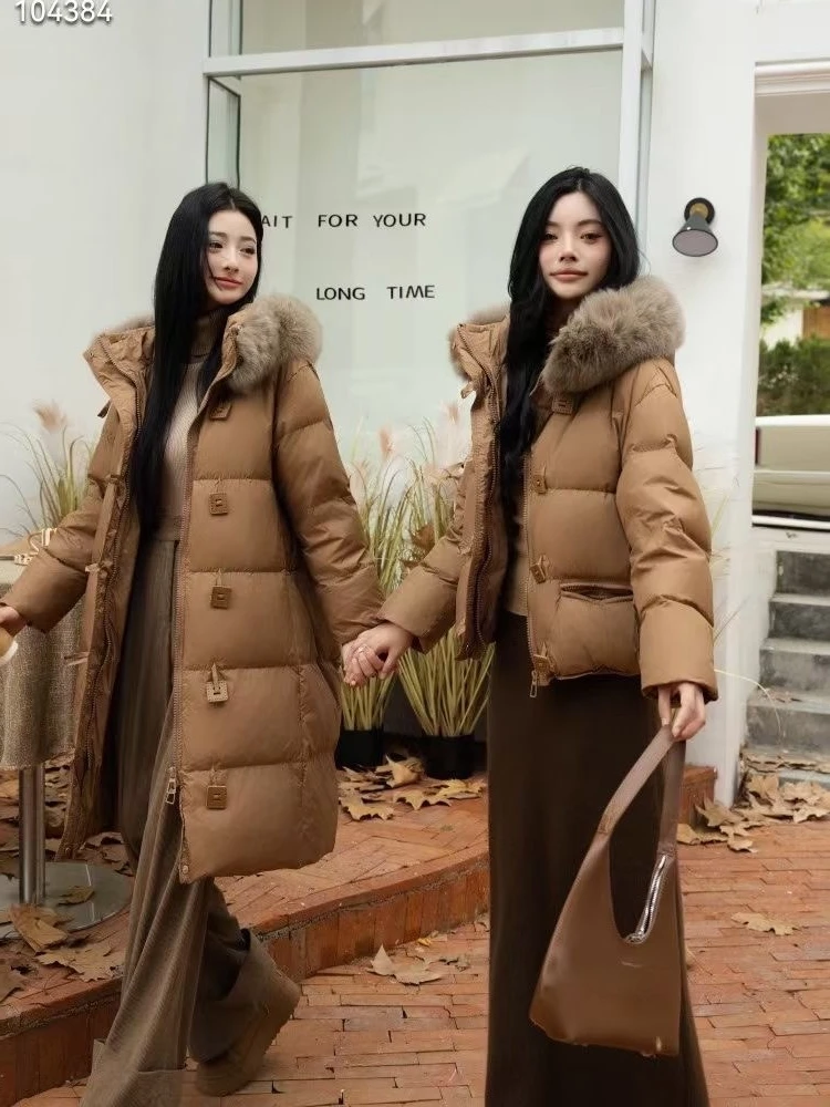 Новое зимнее женское пальто ветрозащитный толстый пуховик с воротником из