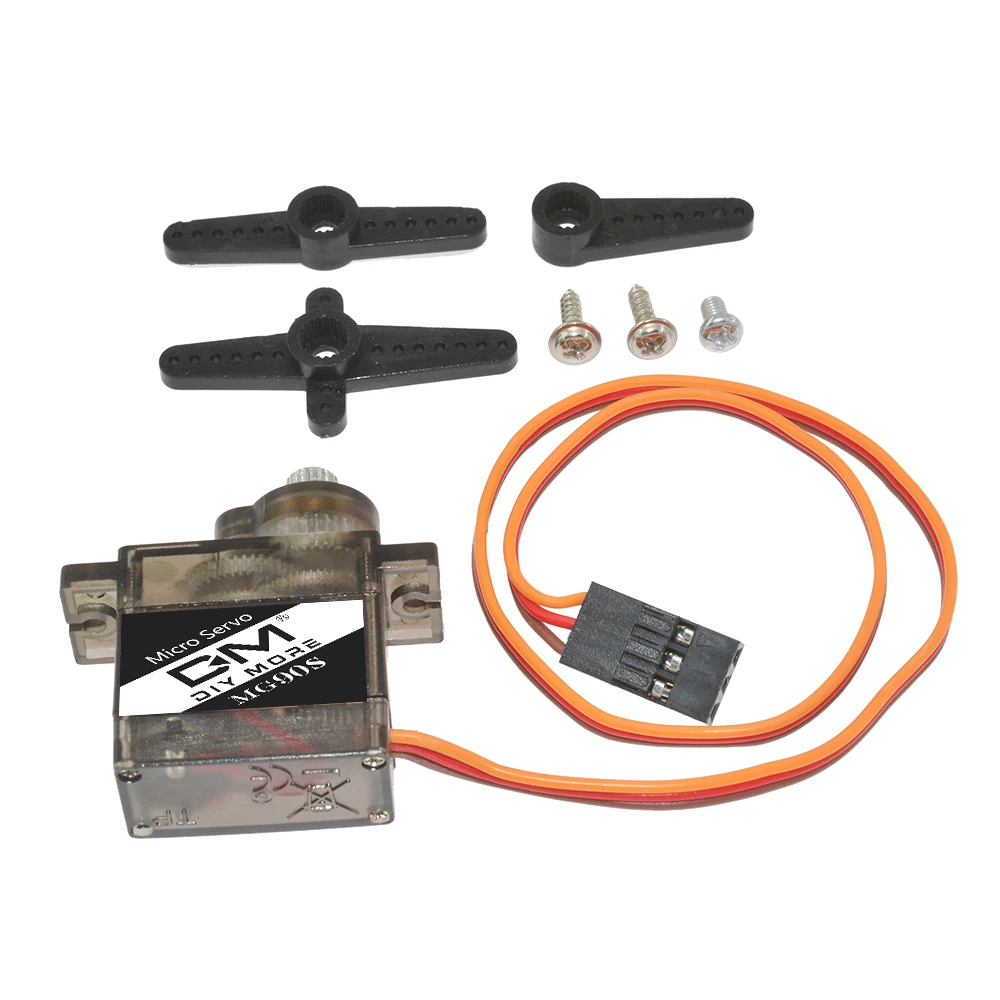 1 шт. MG90S Цельнометаллический сервопривод 9G SG90 Обновленная версия для