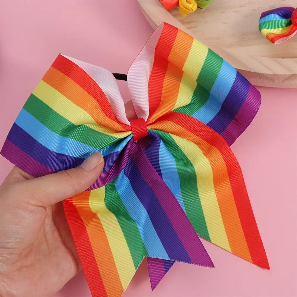 Подарок на день рождения эластичные радужные заколки для волос не наносит вреда