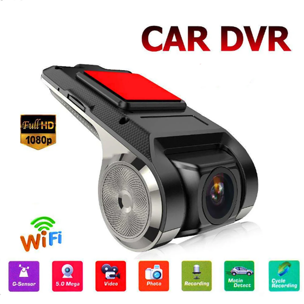 

WiFi Car DVR USB Android ADAS Dash Cam 1080P Full HD Vehicle Video Recorder Dash Camera Motion Detector Night Vision G-sensor