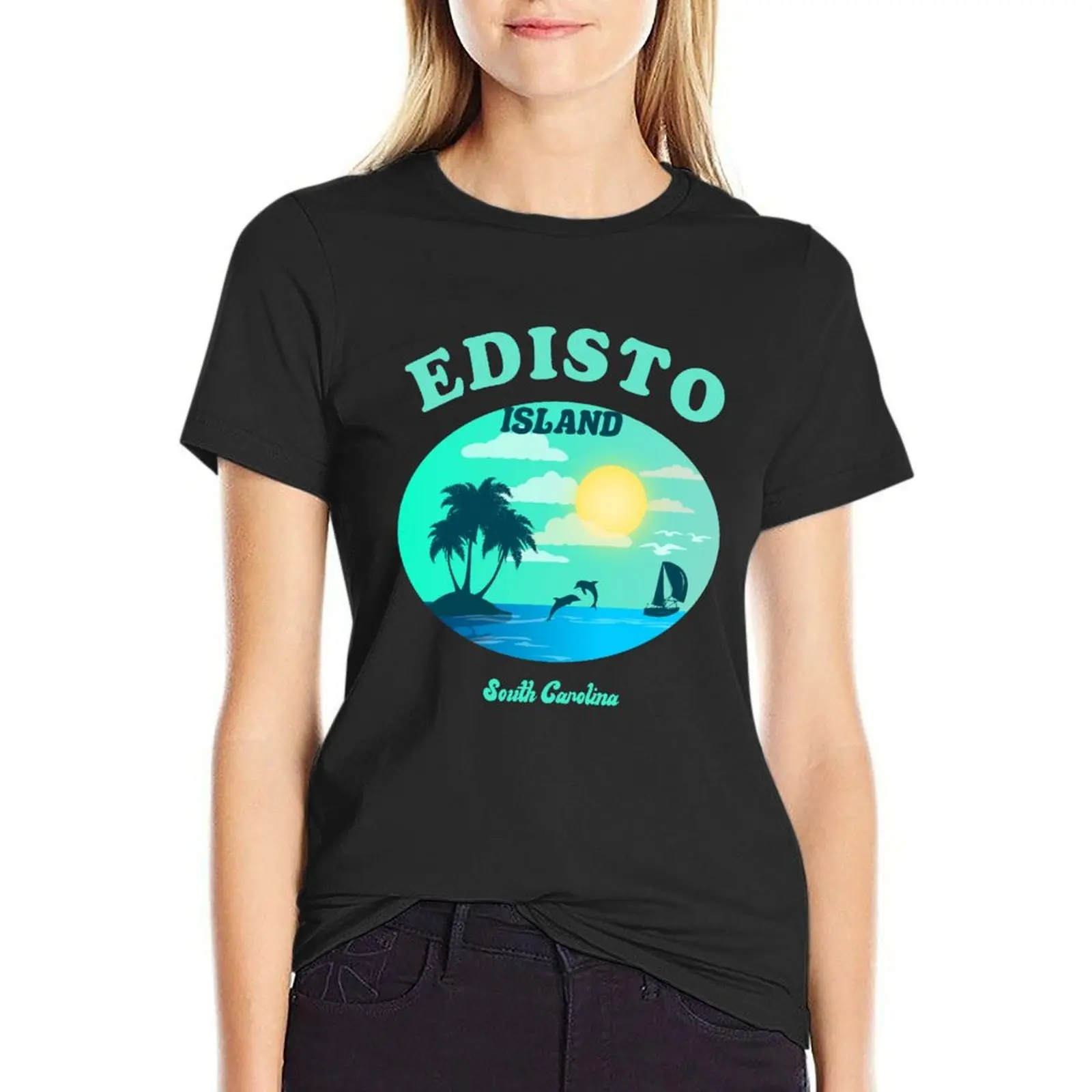 Футболка Edisto island Южная Каролина Женская Эстетическая одежда женские футболки в