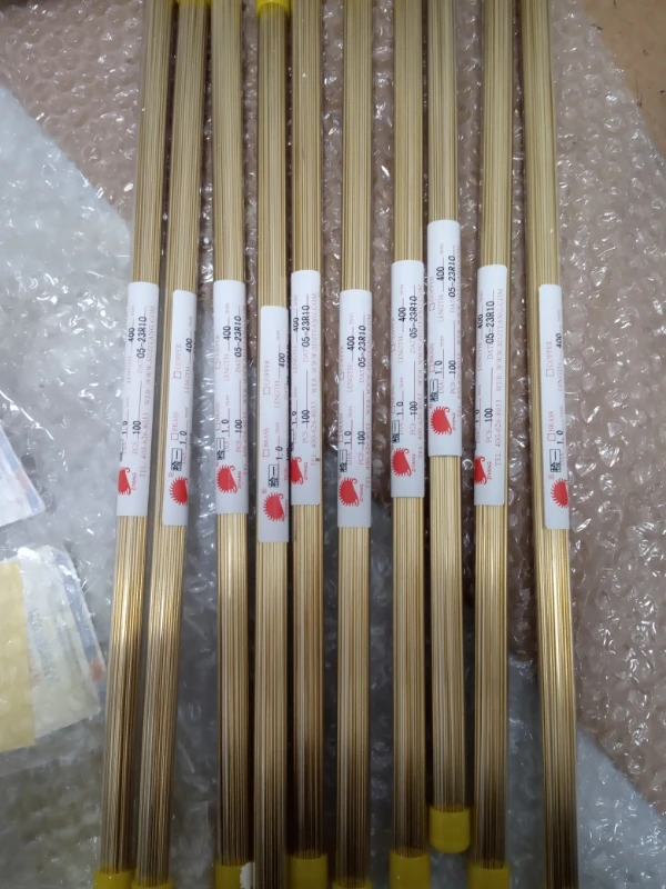 Латунная трубка, электродная трубка, латунные электроды, 100 шт./трубка, одно отверстие, сверлильная труба, диаметр 0,3-1,0, 400 л, электродная труба для сверлильного станка