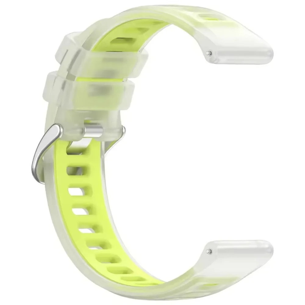 Фото Силиконовый ремешок для Garmin Forerunner 570 47 мм 42 мм/970/55 спортивный полупрозрачный двухцветный ремешок для ремня Vivoactive 6-5/Active 6 №4