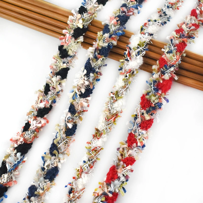 

10Meters 15mm Jacquard Webbing DIY Sewing Lace Ribbon Carpet Bag Decorative Trimmings Curtain Clothing Accessories KY974