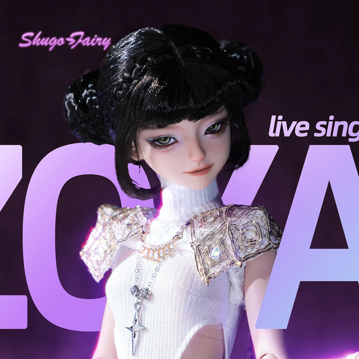 Фото Кукла Bjd 1/4 Zoya, полный комплект, модная Y2K, женская танцовщица, панк-рок, одежда Shugafairy, аниме, кукла из смолы №2
