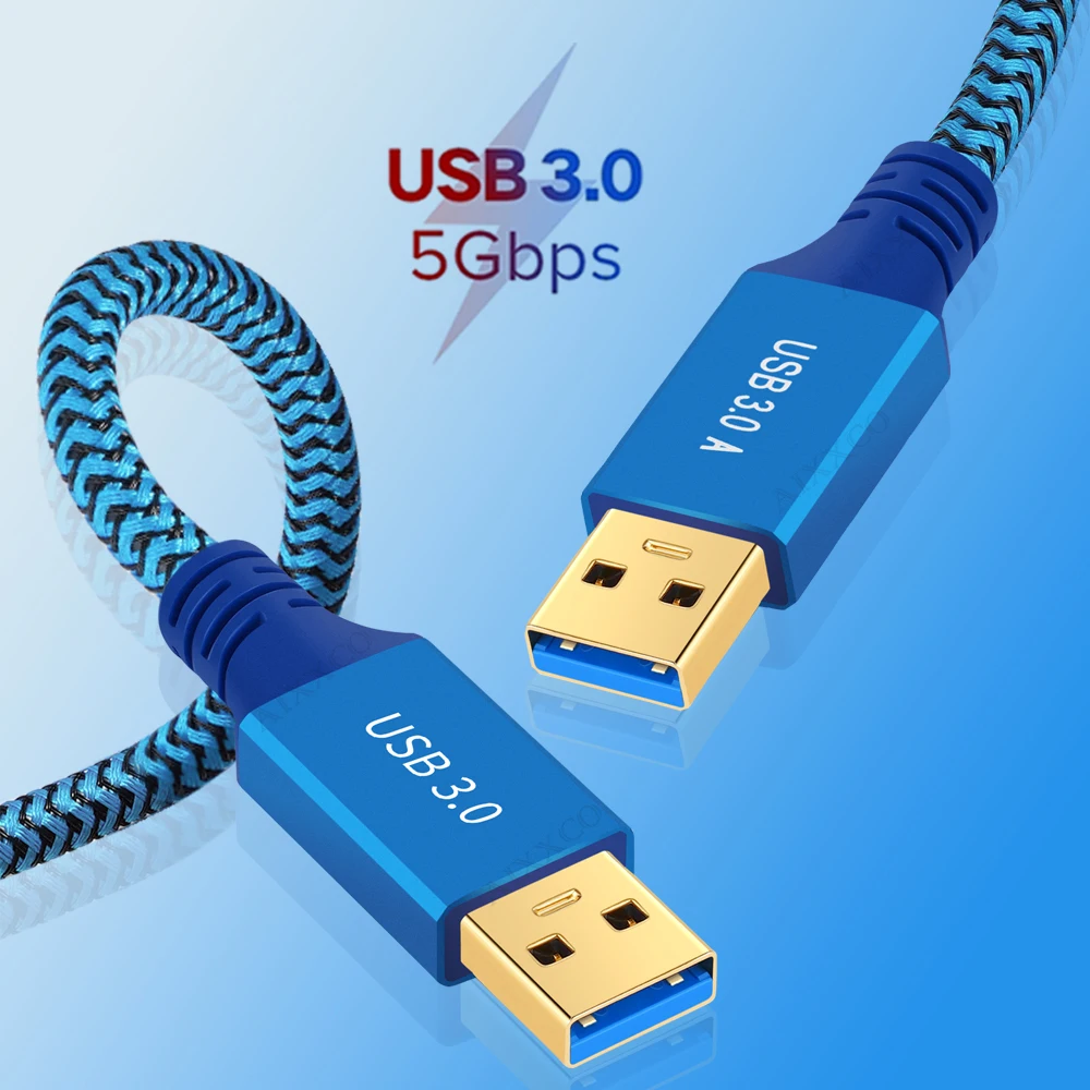 AIXXCO USB 3.0 — A штекер Кабель 2.0 совместимый с корпусами жесткого диска DVD-плеером