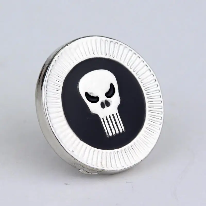 

Round Skull Lapel Pins Friends Badges Enamel Pin Christmas Women's Brooch Gifts for Girls Fashion Jewelry Accessories