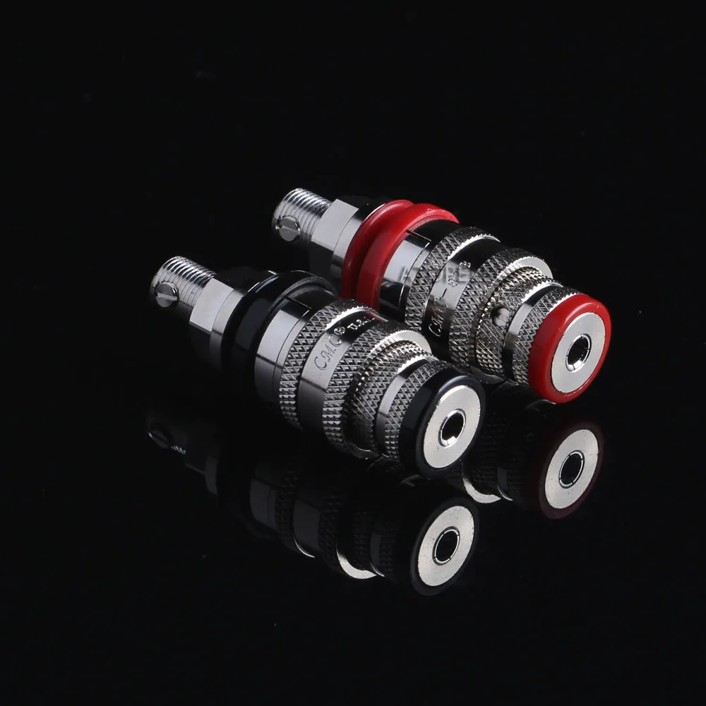 4 шт., медные колонки с родиевым покрытием