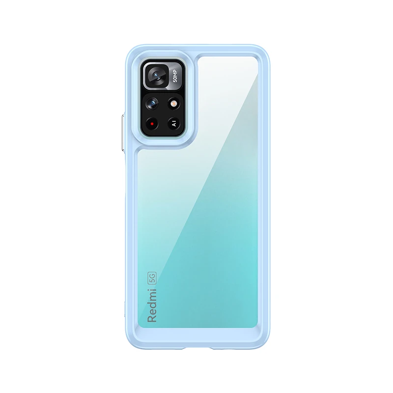 Colorful Transparent Case For Redmi Note 11S 5G Case Silicone Protective Case For Redmi Note 11S 5G Cover For Redmi Note 11S 5G