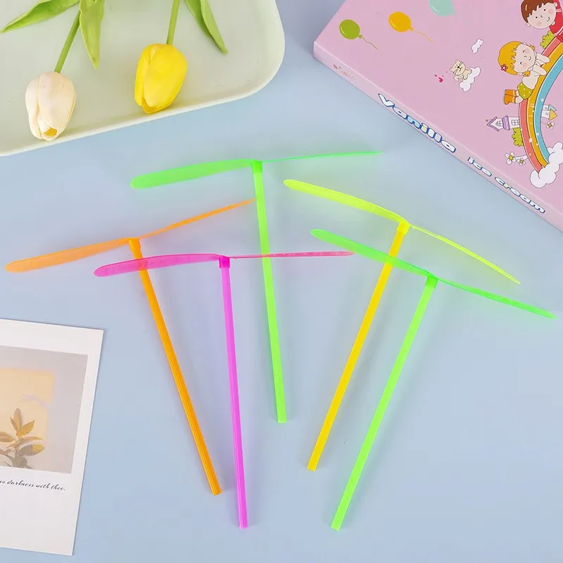 10 шт. Новинка Пластиковые бамбуковые стрекозы пропеллеры для улицы классическая