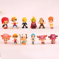 2022 new mini 12 style 2 2 2 8cm one piece luffy action figures model doll anime cartoon hand do toy furnishing articles