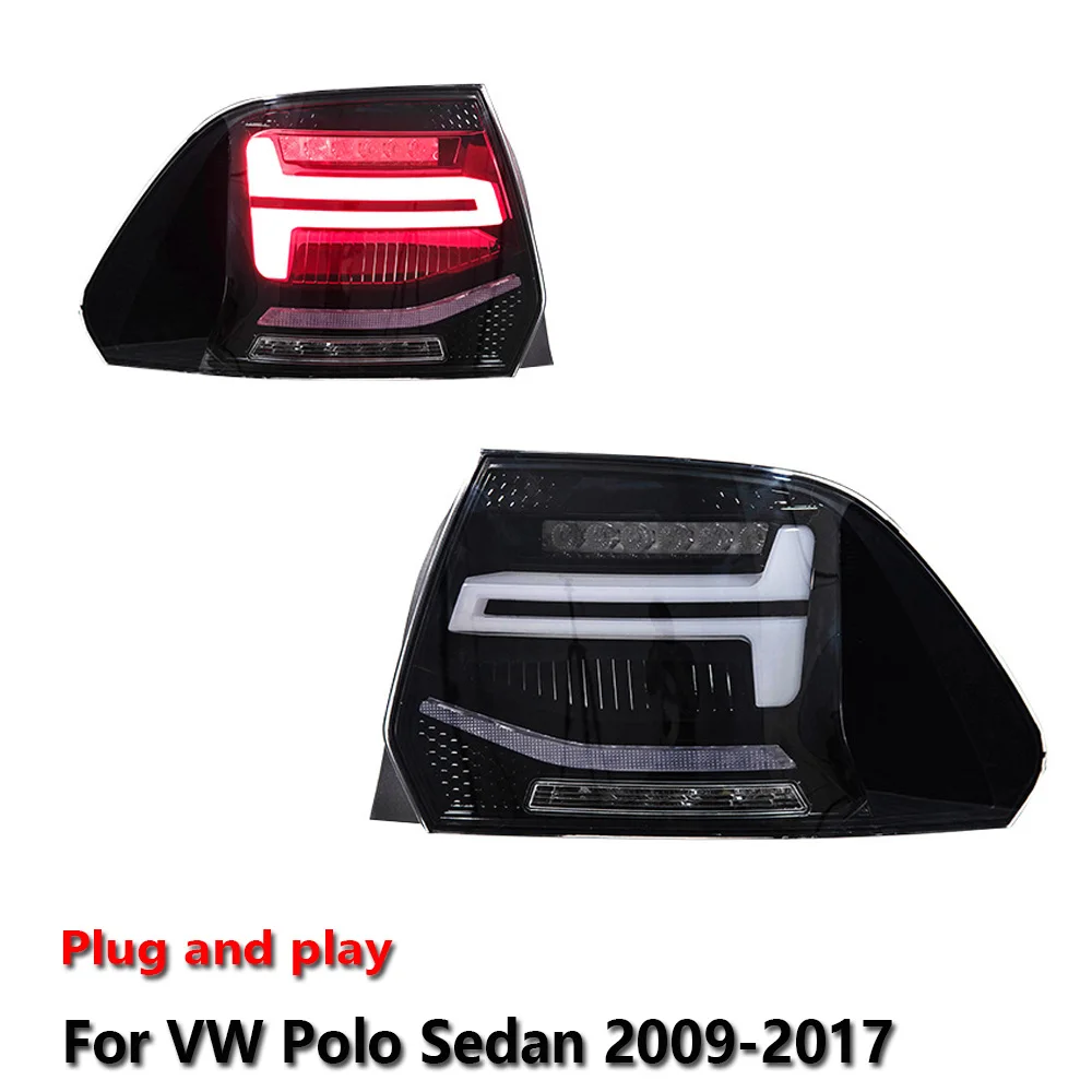 

Светодиодные фары для автомобилей VW Polo Sedan 2009-2017, с функциями DRL, стоп-сигнала и указателей поворота, установка Plug and Play.