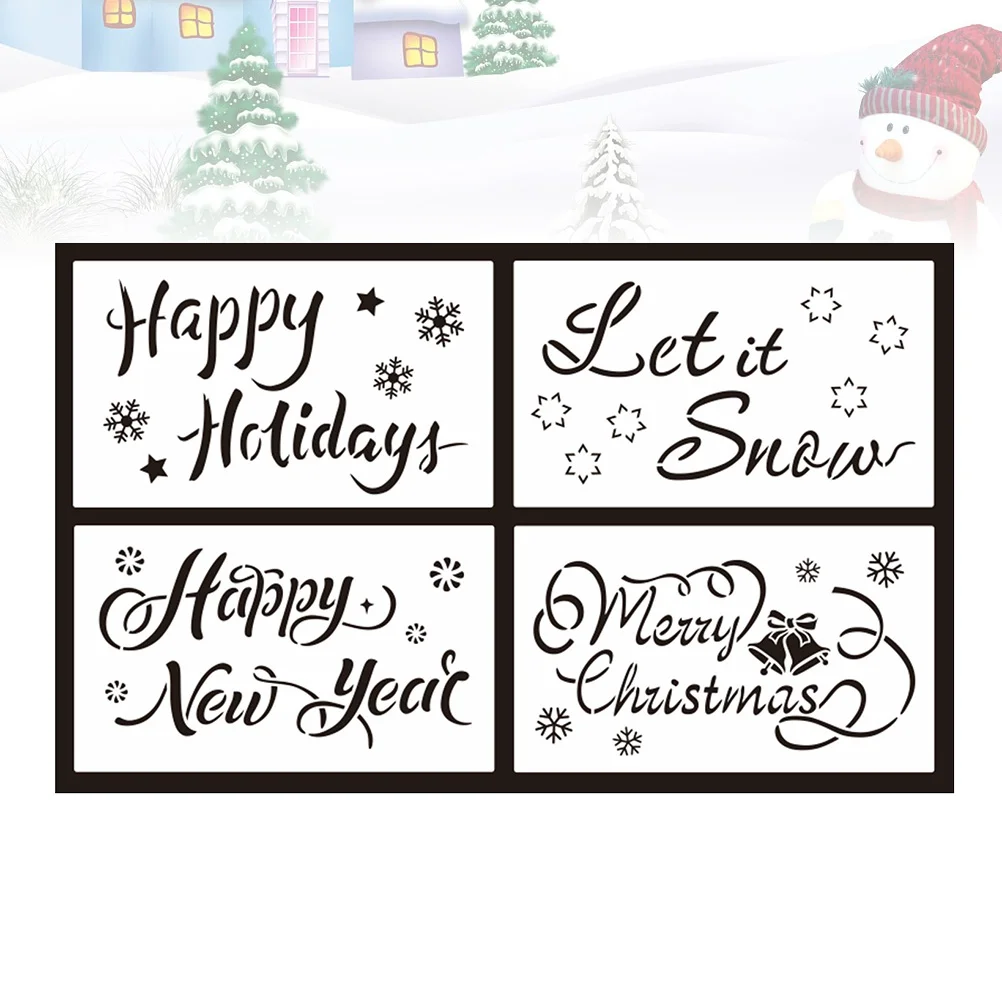 

1 Set Painting Template Creative Durable Durable Painting Template for New Year