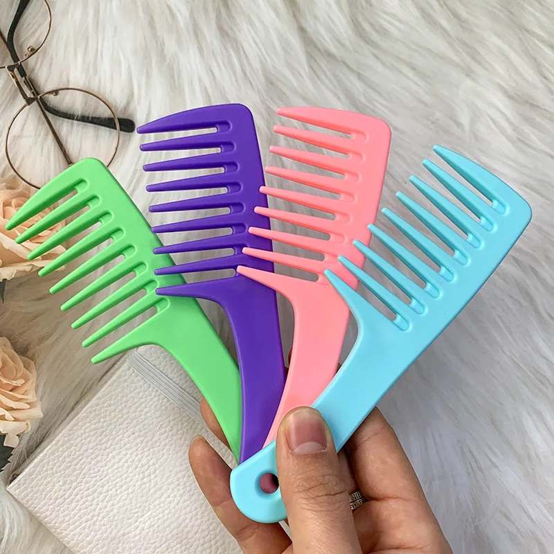 

Wide-tooth Curly Hair Comb for Adult Women Smooth Hair Combs Large-tooth No Knot Thickened Hairdressing Comb Styling Accessories