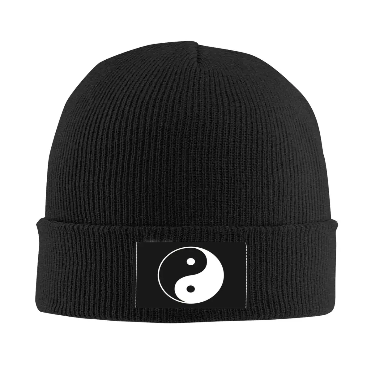 

Yin Yang Logo Skullies Beanies Caps Unisex Winter Warm Knitting Hat Women Men Hip Hop Adult Peace Bonnet Hats Outdoor Ski Cap