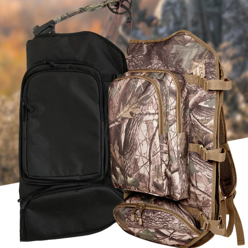 

Two Colors Archery Hunting Compound Bow Bag Thick Layer Foam Bow Box Compound Bow Wild Backpack Camouflage And Black