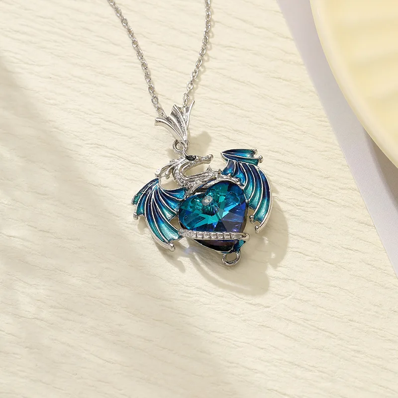 Трансграничный хит продаж шарм в виде дракона камень любви кулон летающего