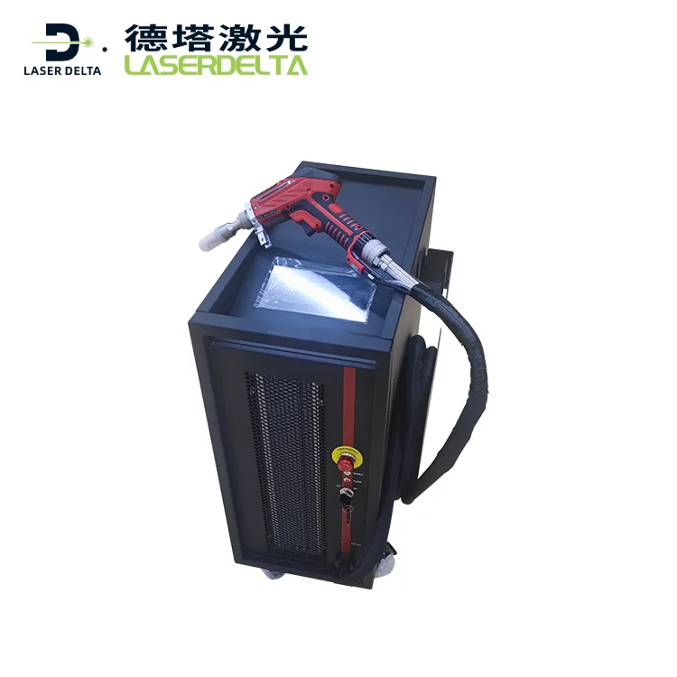 Портативный лазерный аппарат с воздушным охлаждением 3 в 1 1000 Вт стальной