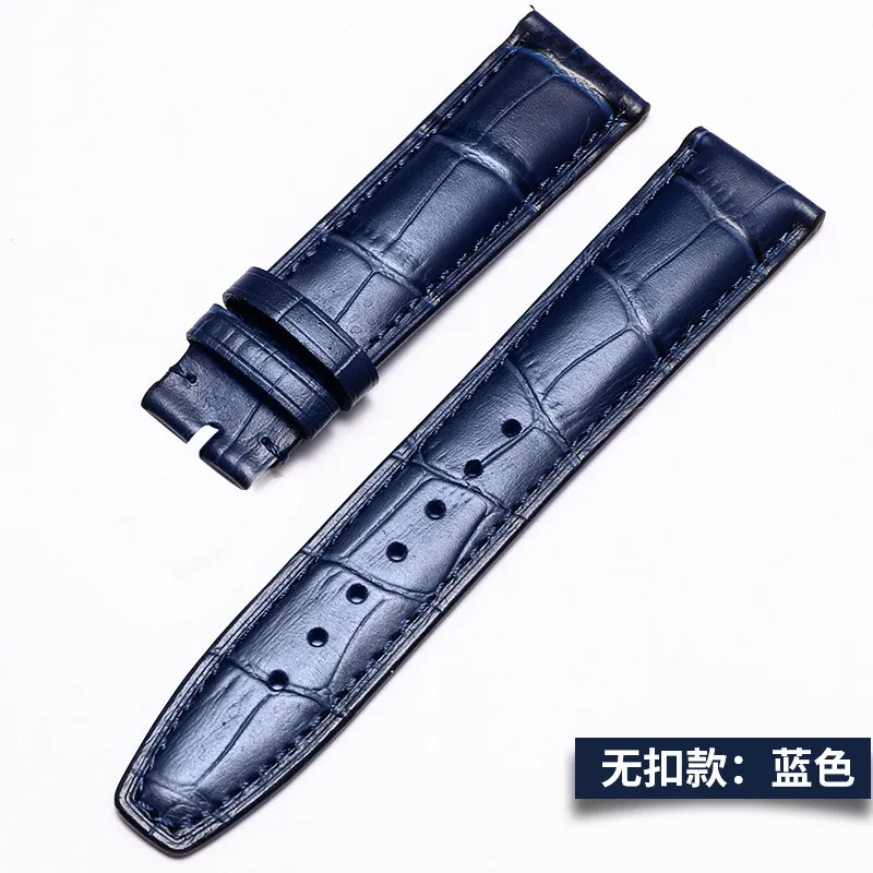 Genuine Leather Watch Strap 20/22mm Leather Strap For Portugieser Chronograph Portofino Watch Accessories Folding Clasp
