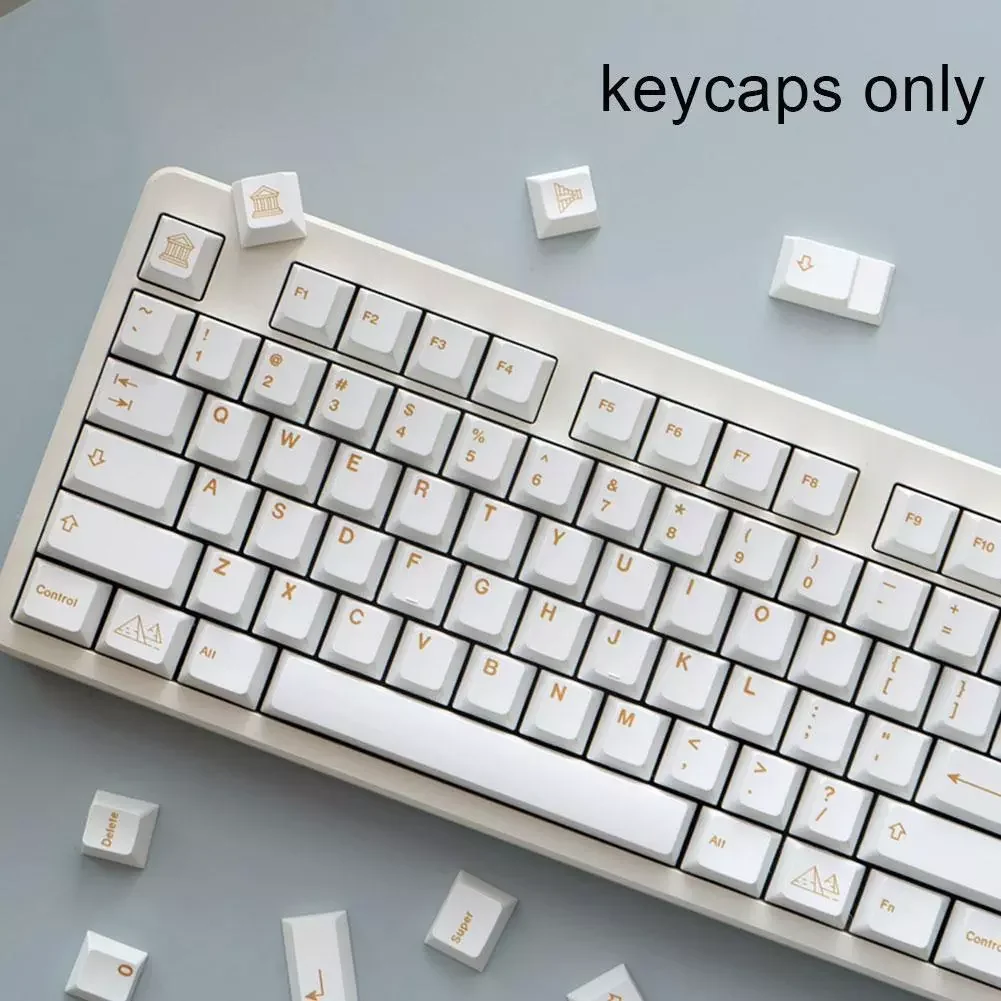 

135 Key/Set GMK Minimall Civilizations Keycaps PBT Caps With ISO Dye Enter 6U Keycap 6.5U Spacebar 7U Profile Key Subbed G0H7