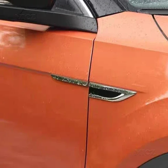 Для Volkswagen VW T-ROC TROC A11 ABS Chrome Автомобильная Боковая дверь крыло флэш-наклейка