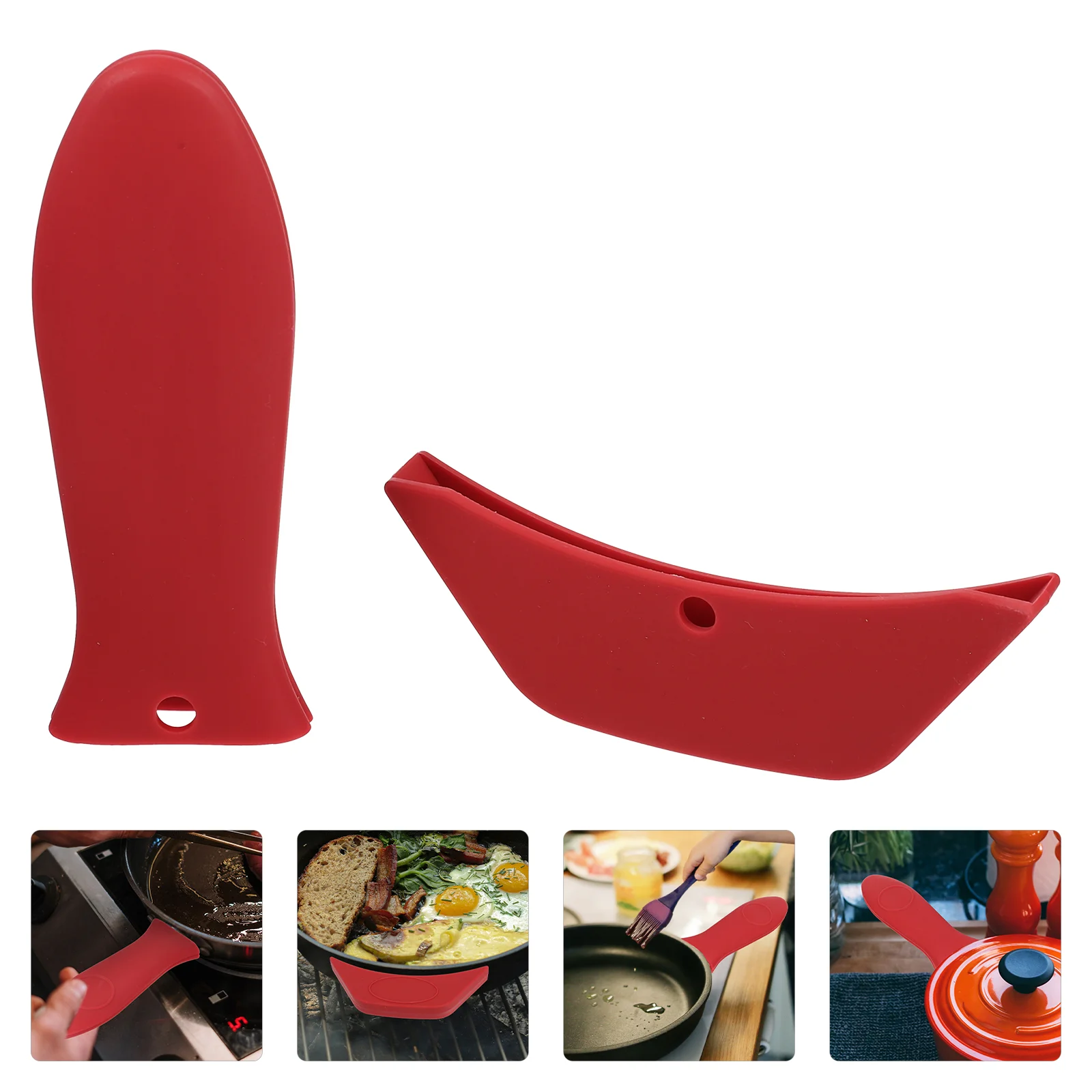 

Handle Pot Cover Sleeve Silicone Hot Covers Holder Pan Assist Grips Grip Iron Cast Holders Sleeves Resistant Heat Protector