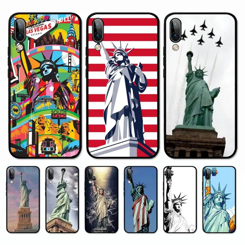 

Statue of Liberty Phone Case for Vivo Y91C Y11 17 19 17 67 81 Oppo A9 2020 Realme c3
