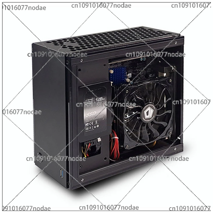 GEEEK A35S Мини-маленький чехол с одним дисплеем A4 ITX Акриловая пластина боковым