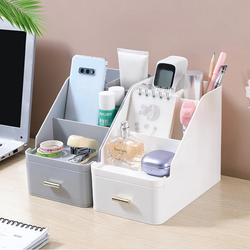 

Office Plastic Desktop Storage Box Drawer Type Multifunctional Storage Box Household Sundries Stationery Box