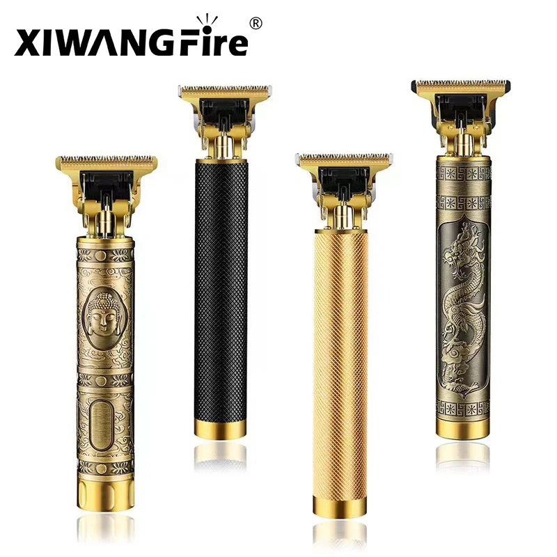 

Hot Sale Vintage T9 Electric Cordless Hair Cutting Machine Professional Hair Barber Trimmer for Men Clipper Shaver Beard Lighter