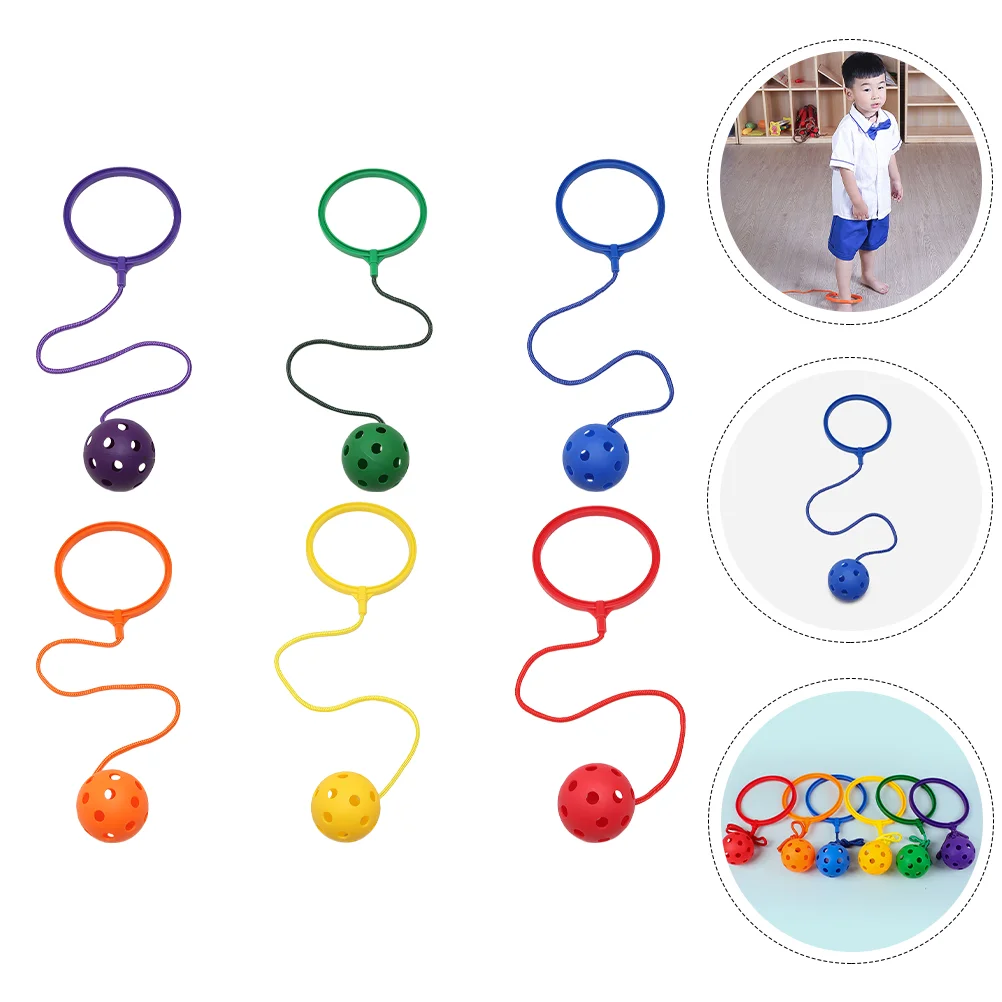 

6pcs Creative Jumping Ring Skipping Balls Game Toys Skipping Toys Fitness Props