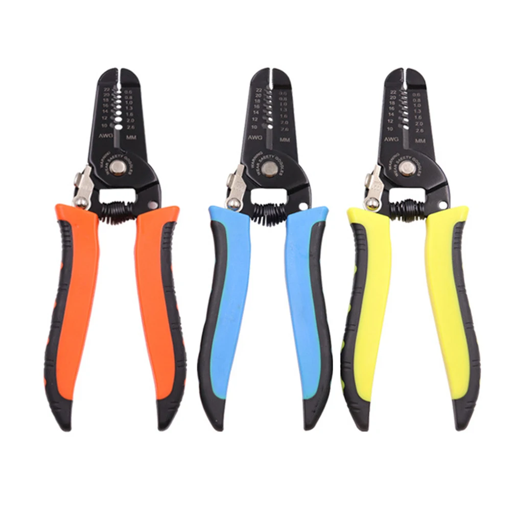 

7 in 1 Wire Strippers and Wire Cutter Multi-Function Professional Electrician Hand Tool Cutters Comfortable Handle Durable