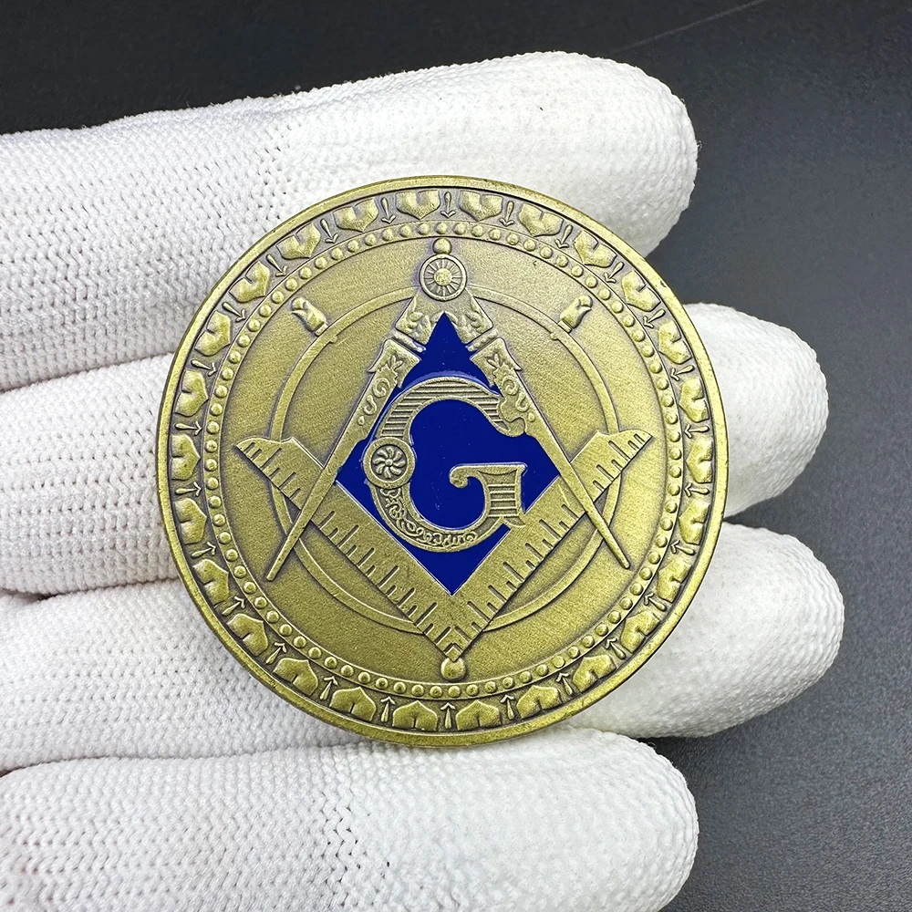 Freemasons бронзовые монеты коллекционные предметы масонский жетон значок братство