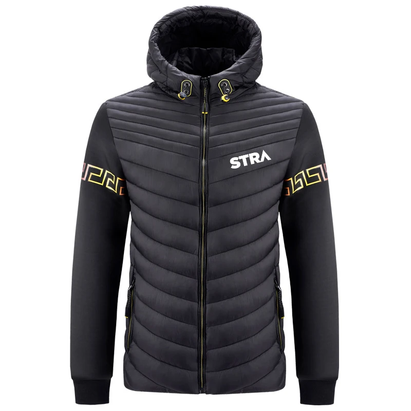 

Новинка 2022, мужские повседневные куртки, зимняя теплая Модная хлопковая одежда с капюшоном и принтом, высококачественная одежда, верхняя одежда