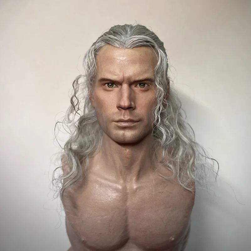 

XT001 1:6 Scale Witcher Henry Head Sculpt Hair Transplant Cavill For 12 Inch Male Soldier Action Figure Body Dolls Collection