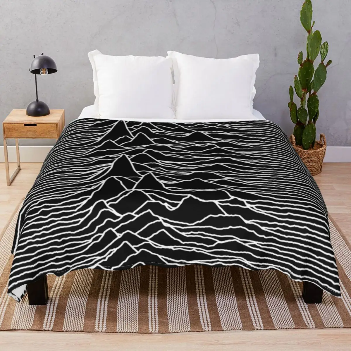 Unknown Pleasures Blanket Fleece Textile Decor Ultra-Soft Throw Blankets for Bed Home Couch Camp Office