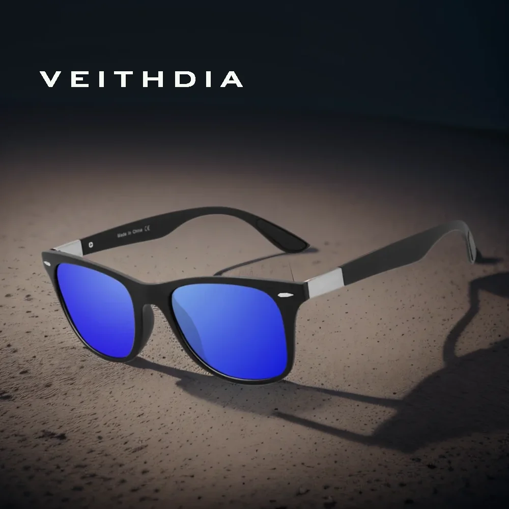 Фото Новые солнцезащитные очки VEITHDIA с градиентными фотохромными линзами, унисекс, поляризационные, с зеркальным эффектом, для дневного и ночного использования, для мужчин и женщин, модель V70S29 №2