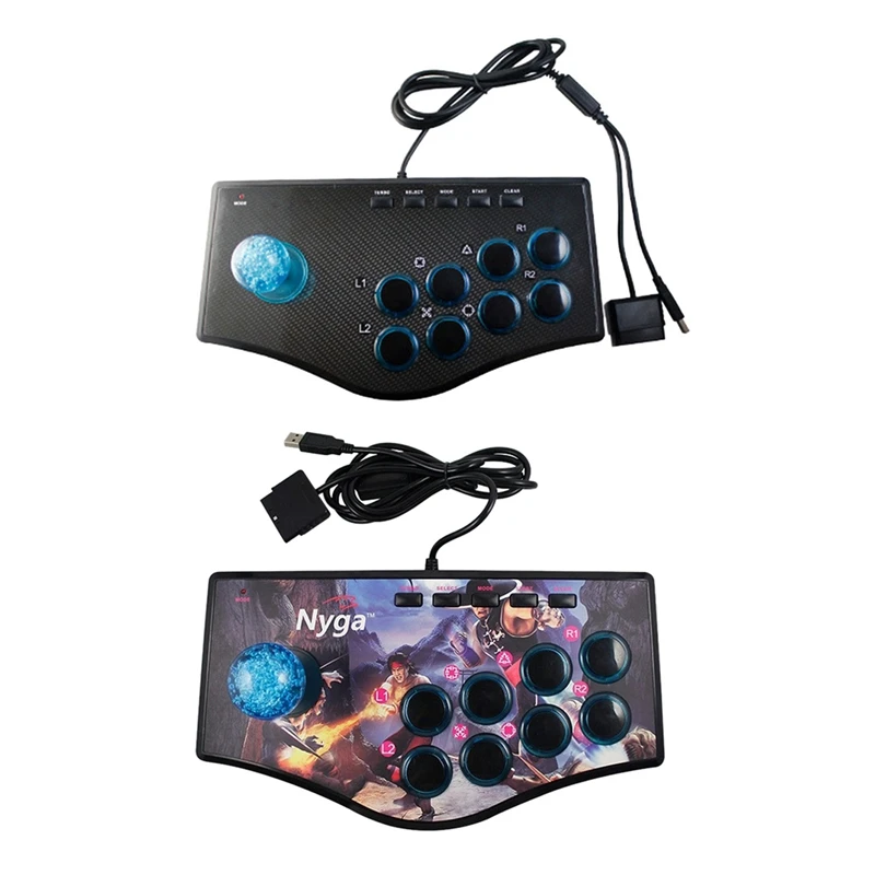 2Pcs Retro Arcade Game Rocker Controller USB Joystick For Ps2/Ps3/Pc/Android - No.A & No.B