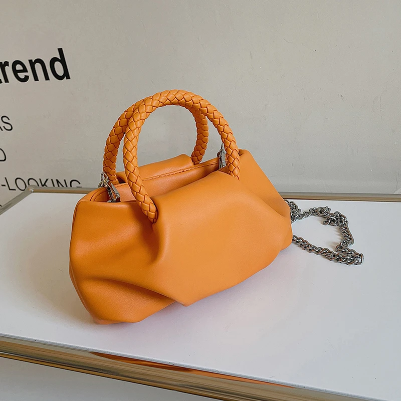 

2022 Trend Women's Bags Solid Color Shoulder Bag Purses and Handbags Luxury Designer Chain Messenger Bag Brand Fashion FemaleBag