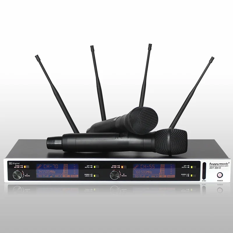 Новинка высокое качество! Цифровая беспроводная микрофонная система с истинным