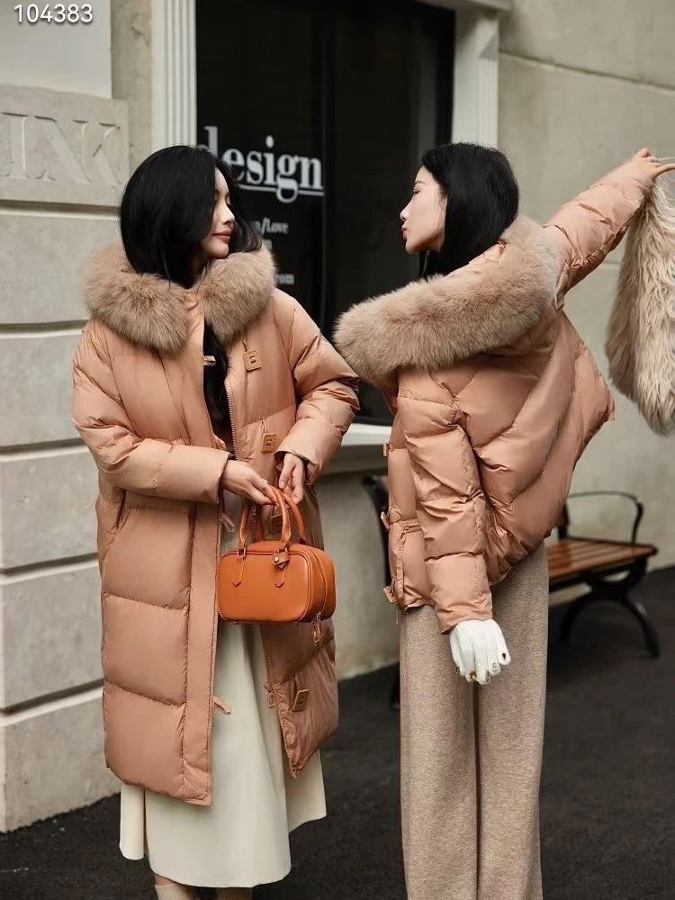 Новое зимнее женское пальто ветрозащитный толстый пуховик с воротником из