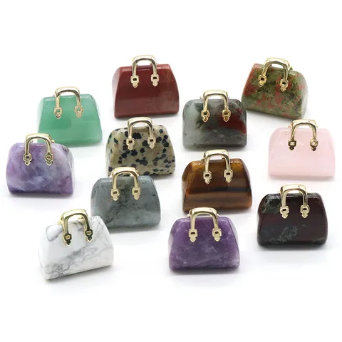 Розовый кварц в форме пакета