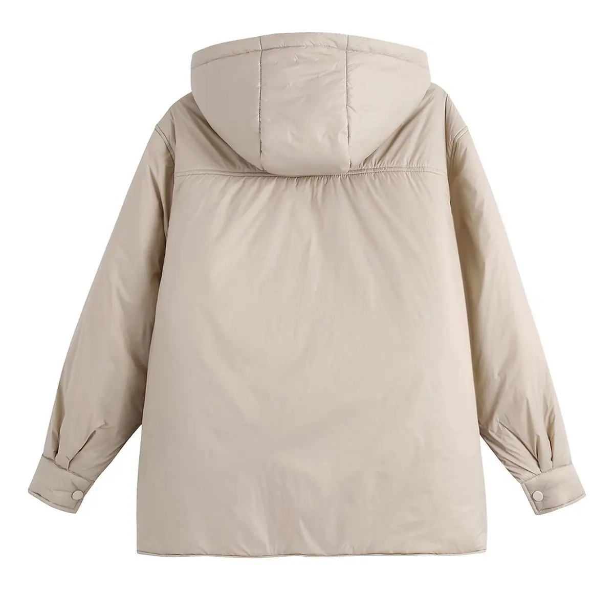 Autumn New Fashion Casual Loose Hooded Cotton Shirt Coat Women Winter Jacket Women enlarge