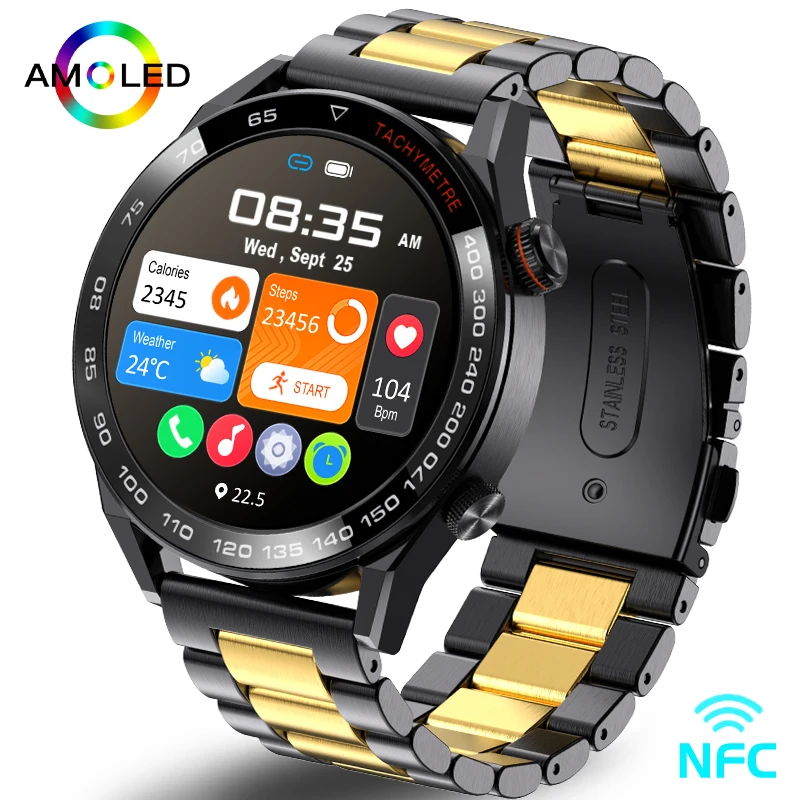 

2023 New Bluetooth Call SmartWatch For Huawei Xiaomi 390*390 HD Screen Fashion Watch IP67 Waterproof Sports Smartwatch Men Women