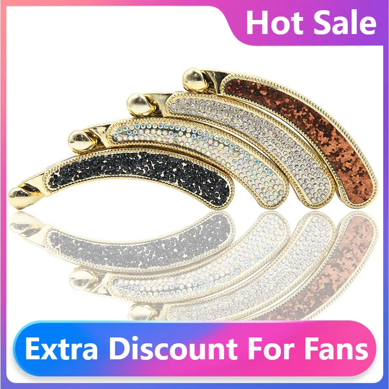 

Модные новые Блестящие Полные Кристаллы Стразы искусственная заколка вертикальные заколки для конского хвоста заколки для волос аксессуа...