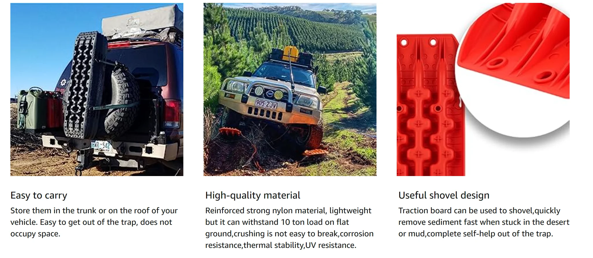 Супер-прочный высокопрочный полипропилен 104 см автомобильные внедорожные