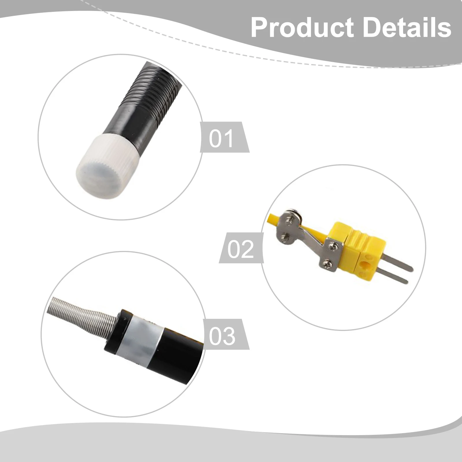 1 шт. термопара K-типа для датчика температуры 500 ° C Для термометра 81531 Игольчатый