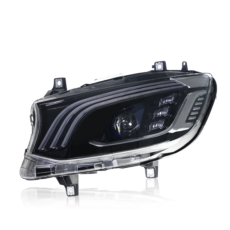 

Автомобильные фары в сборе для Sprinter 2018-2023 W907, обновление Maybach, версия ЕС, стиль, светодиодные автомобильные фары, аксессуары для линз проектора