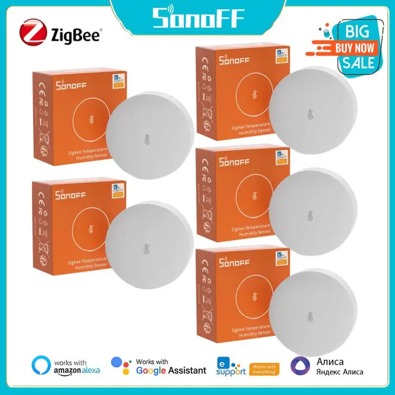 SONOFF SNZB-02P Zigbee Датчик температуры и влажности Умный дом работает с ZB Bridge Pro ZBDongle-E